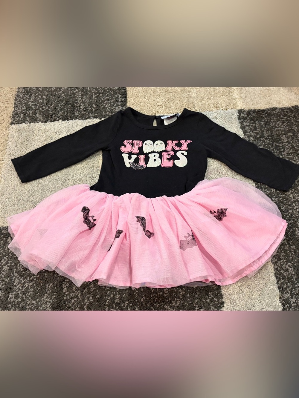 Counting Daisies Girls' Tutu Spooky Vibes 2T Halloween